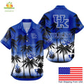 Kentucky Wildcats Hawaiian Shirt Coconut Forest Tropical Fan Style