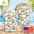 Purdue Boilermakers Hawaiian Shirt Coconut Tree Logo Summer Pattern