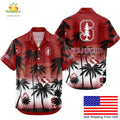 Stanford Cardinal Hawaiian Shirt Tropical Coconut Forest Fan Apparel