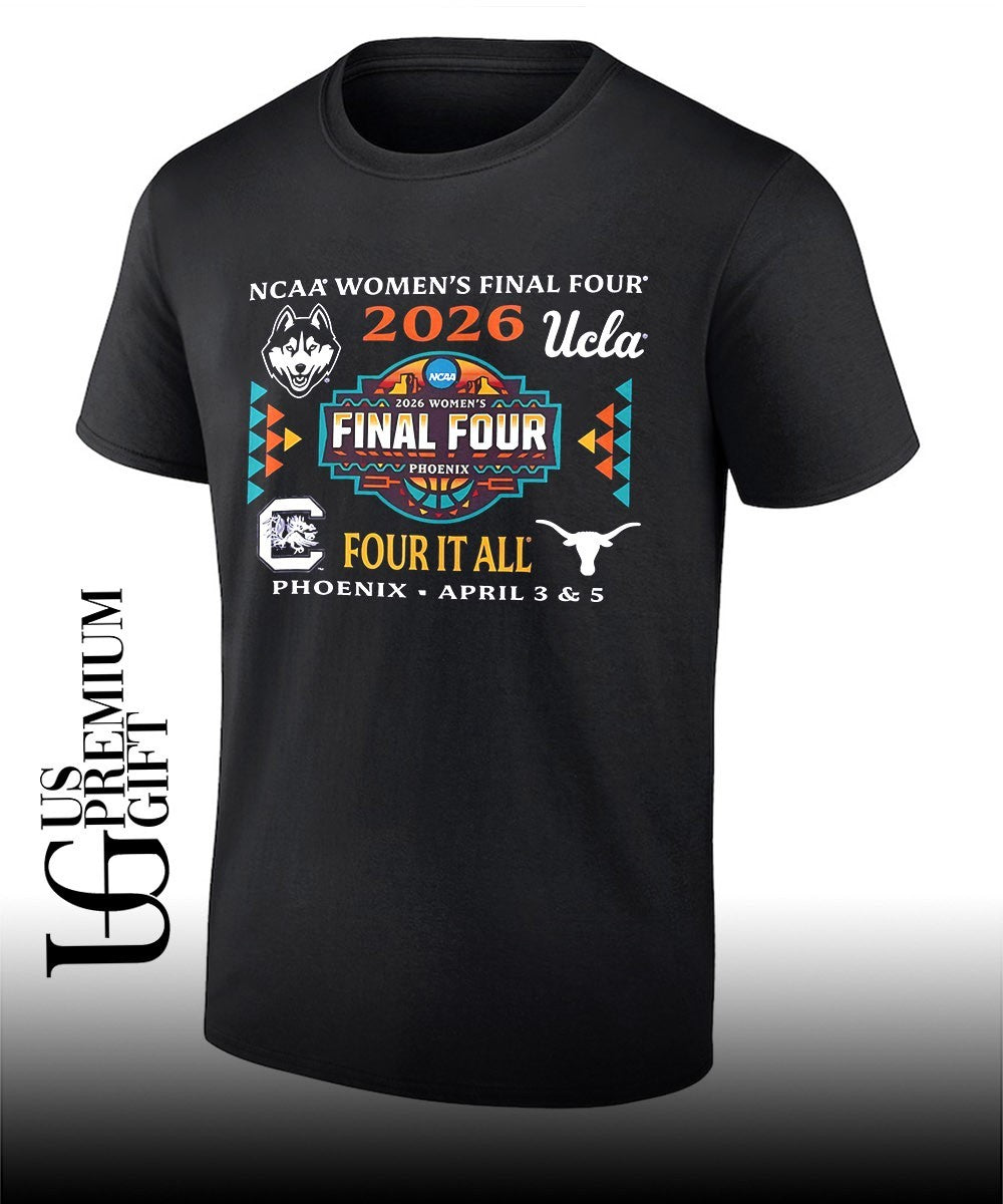 NCAA Women’s Final Four Four It All 26′ Phoenix logo shirt