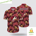 Arizona Coyotes Hawaiian Shirt Tropical Summer Hockey Fan Gift