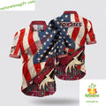 Arizona Coyotes Hawaiian Shirt American Flag Summer Tee LV KBN8DELH