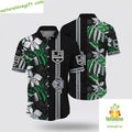 Los Angeles Kings Hawaiian Shirt Tropical Floral Summer Aloha Shirt
