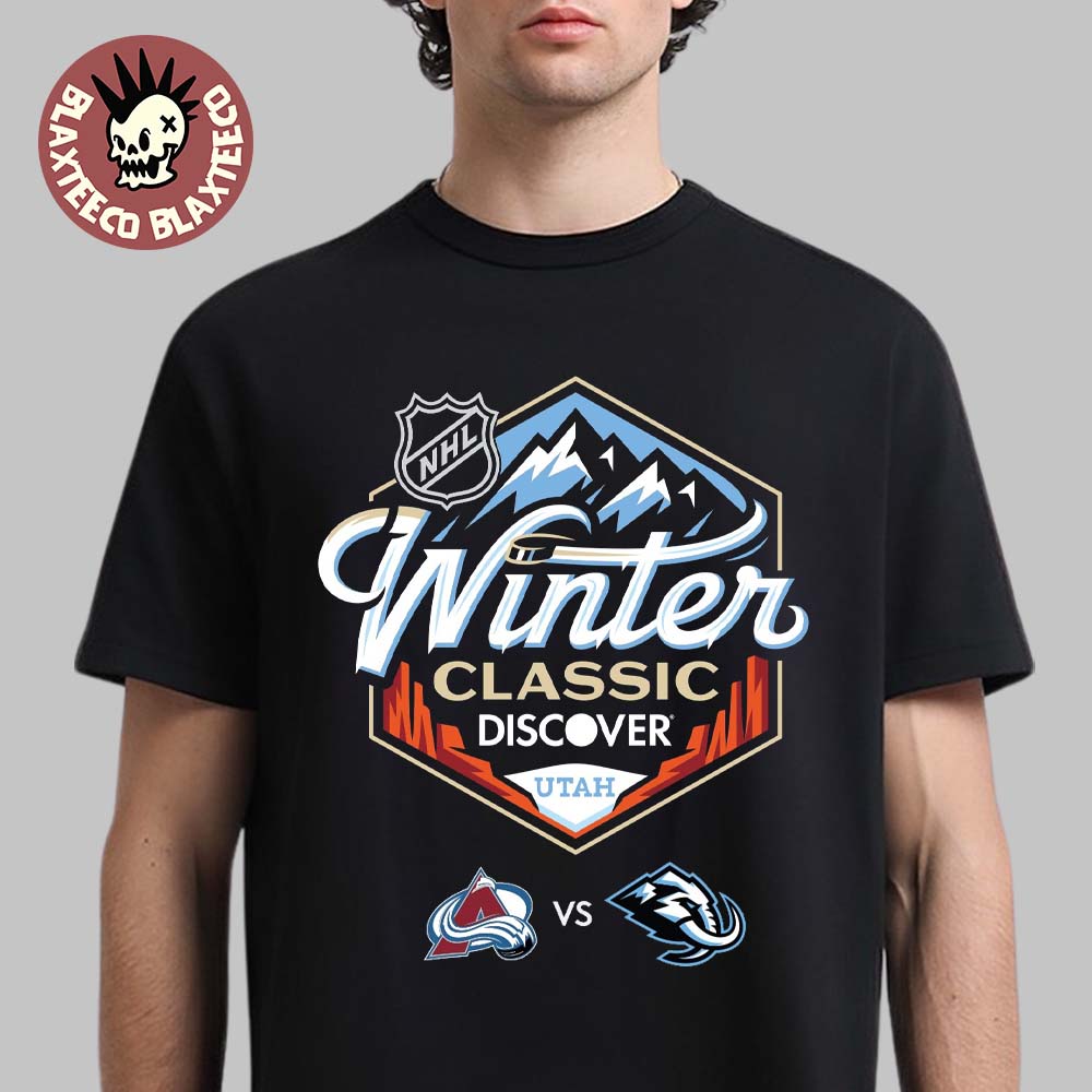 NHL Winter Classic 2027 Discover Utah Logo Colorado Avalanche Vs Utah Mammoth T-Shirt