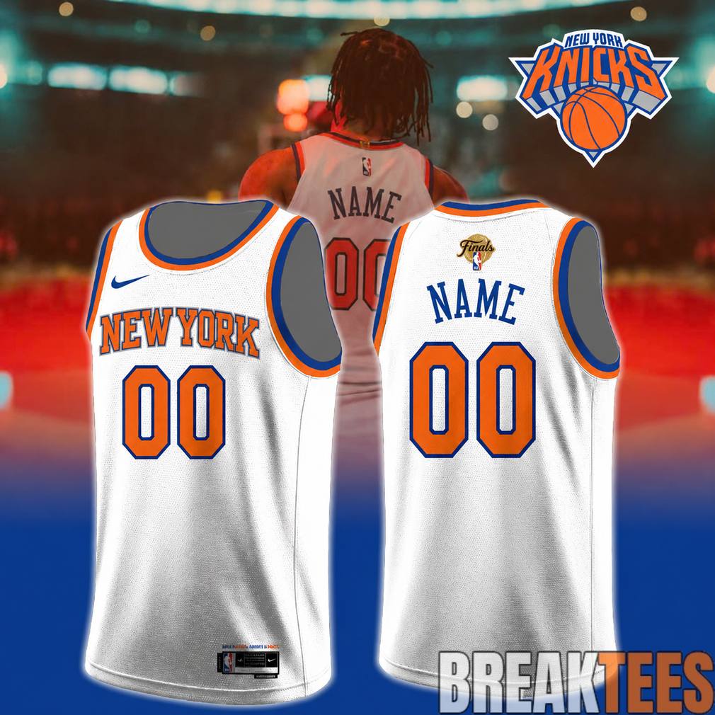 NY Knicks Jalen Brunson #11 Finals 2026 Custom Jersey White
