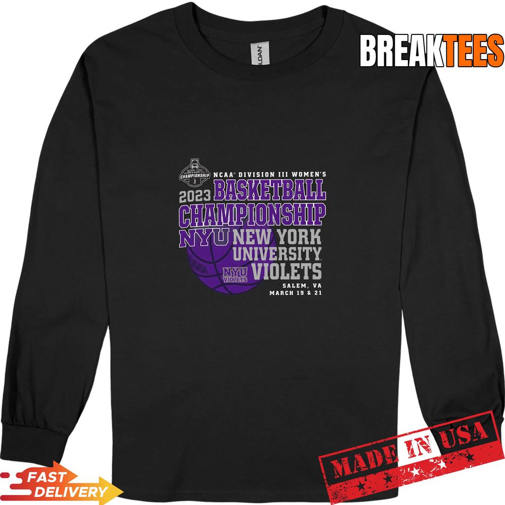 NYU Violets NCAA DIII Women’s Basketball Championship Awesome Fan T-Shirt