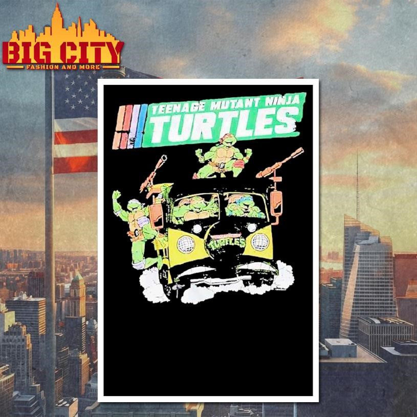 Nage Mutant Ninja Turtles Party Van Graphic Shirt