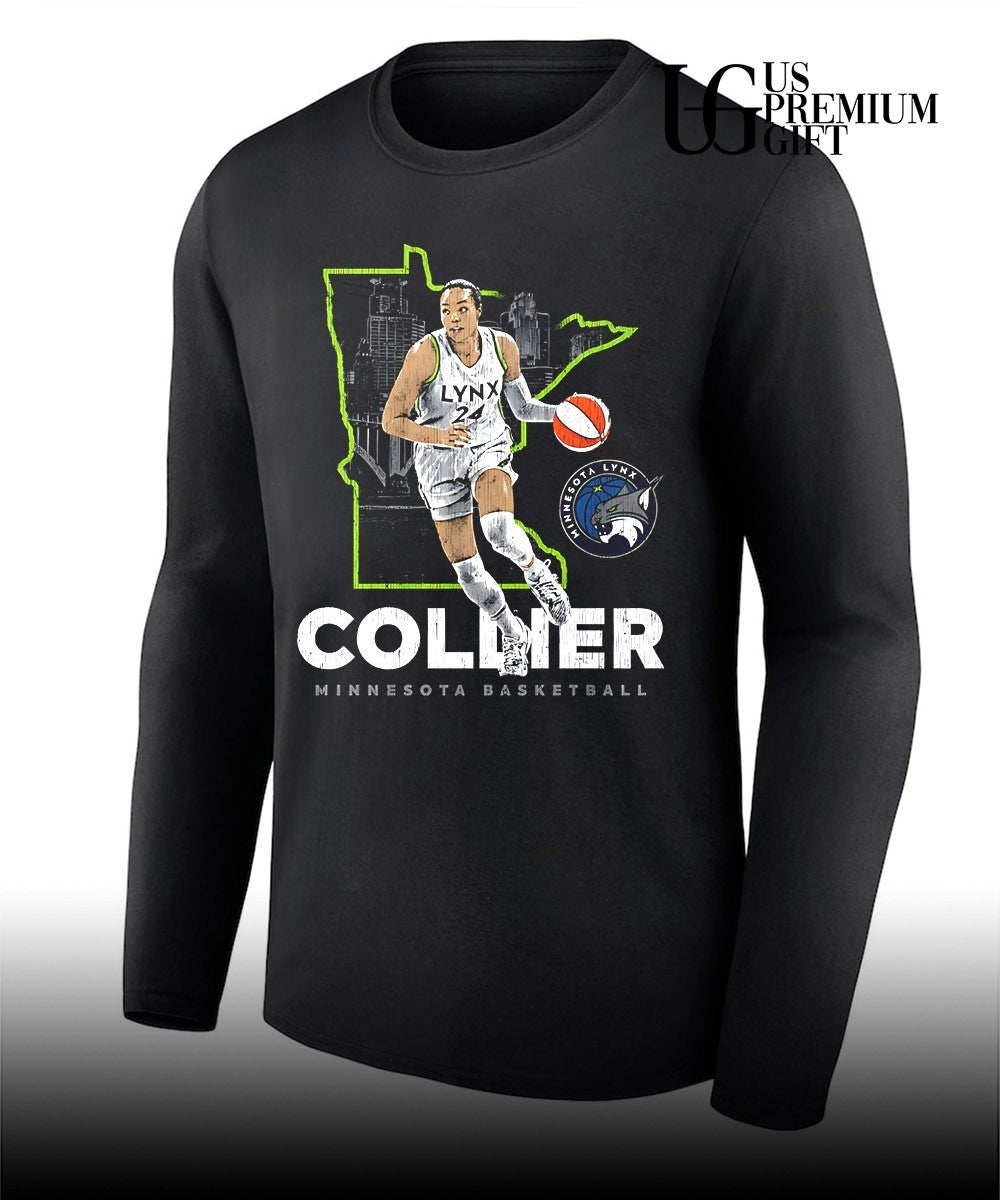 Napheesa Collier Minnesota Lynx WNBA Map Skyline shirt