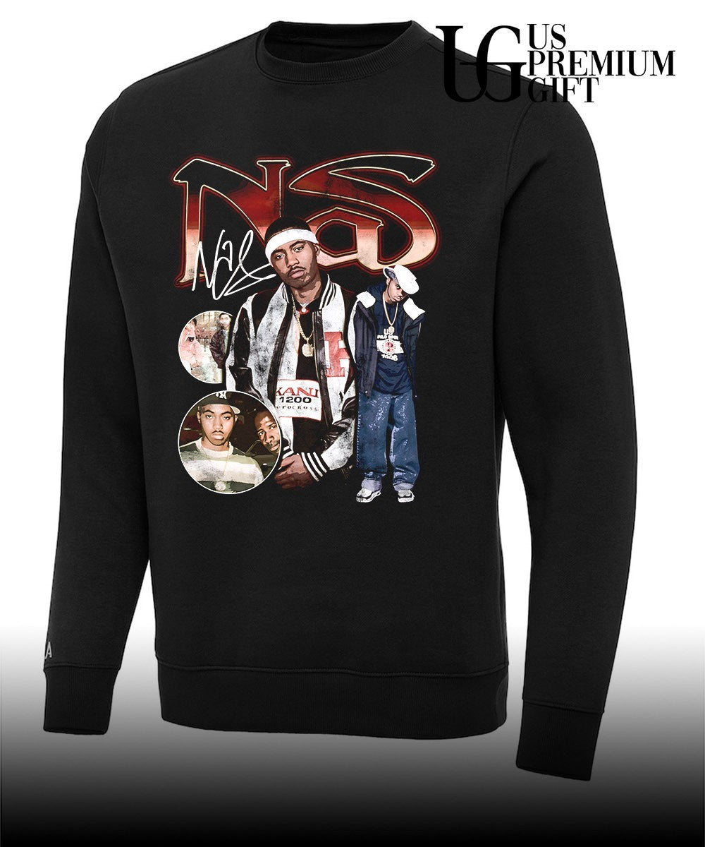 Nasty Nas 90’s hip hop graphic T-shirt