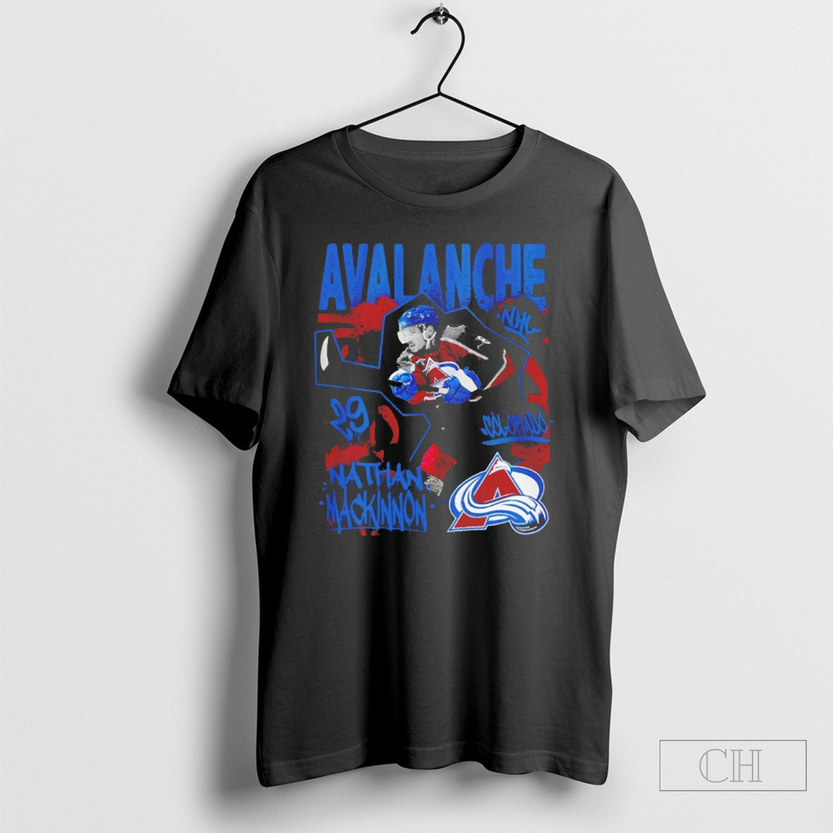 Nathan Mackinnon Colorado Avalanche Photo Graphic Shirt Tee