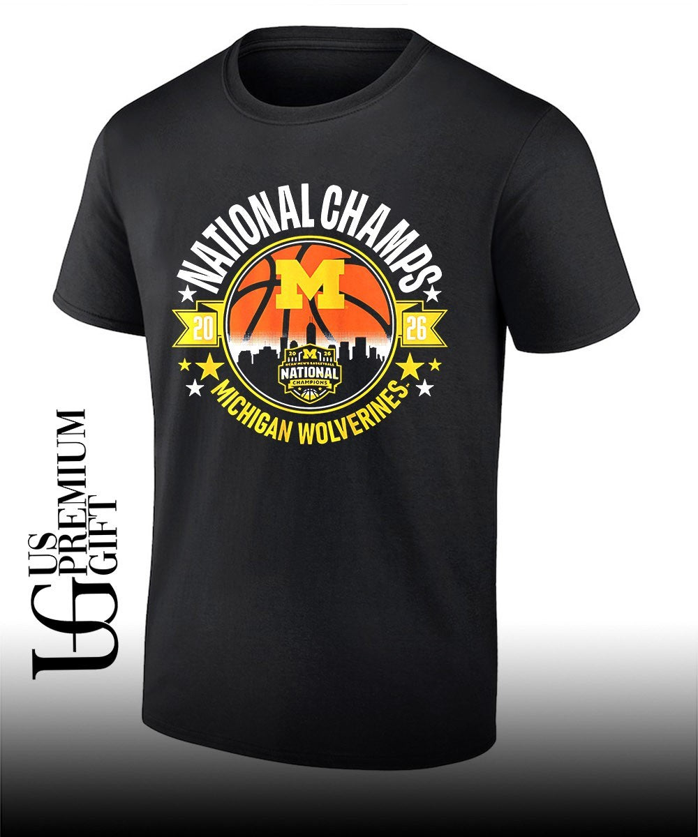 National Champions Michigan Wolverines NCAA men’s basketball 2026 logo shirt