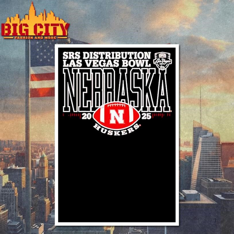 Nebraska Cornhuskers 2025 Srs Distribution Las Vegas Bowl Shirt