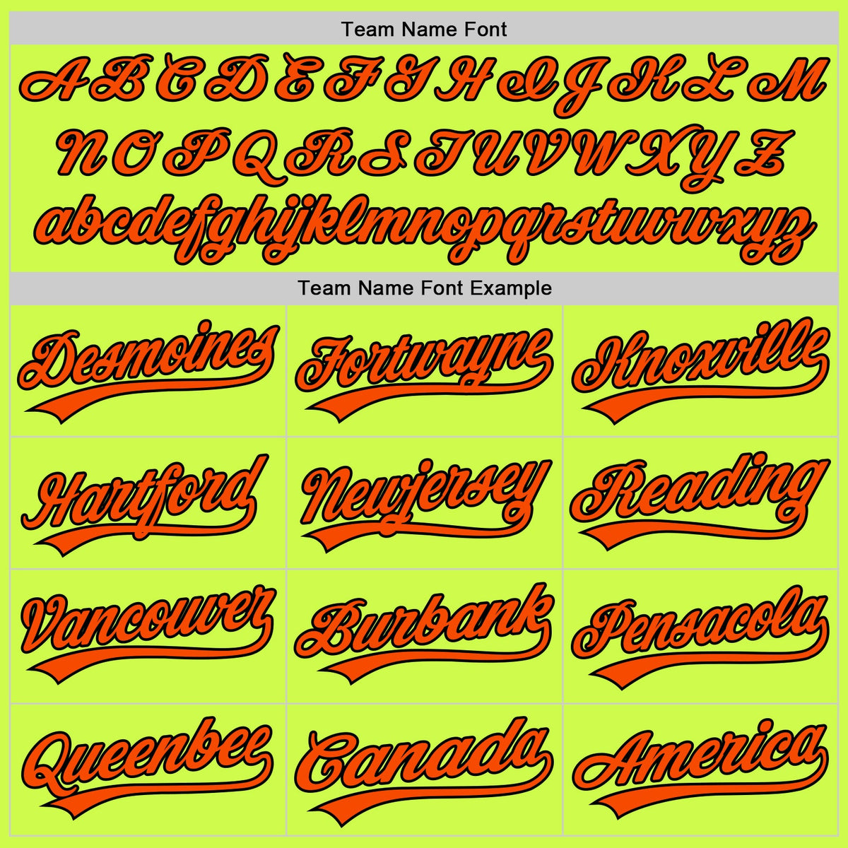 Custom Neon Green Orange-Black Authentic Throwback Baseball Jersey
