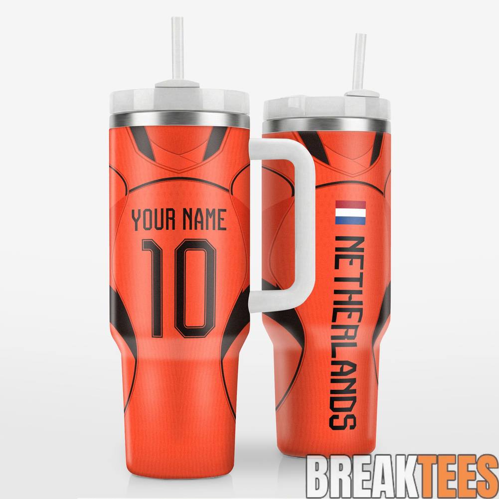 Netherlands Jersey Design WC26 Custom Tumbler