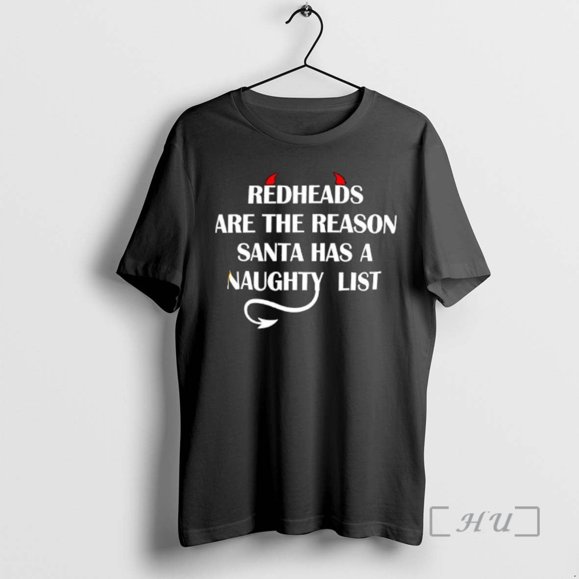 New Devil Horn Redheads Are The Reason Santa Has A Naughty List Premium T Shirts