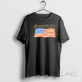 New Peacefully Patriotically American Flag Graphic
