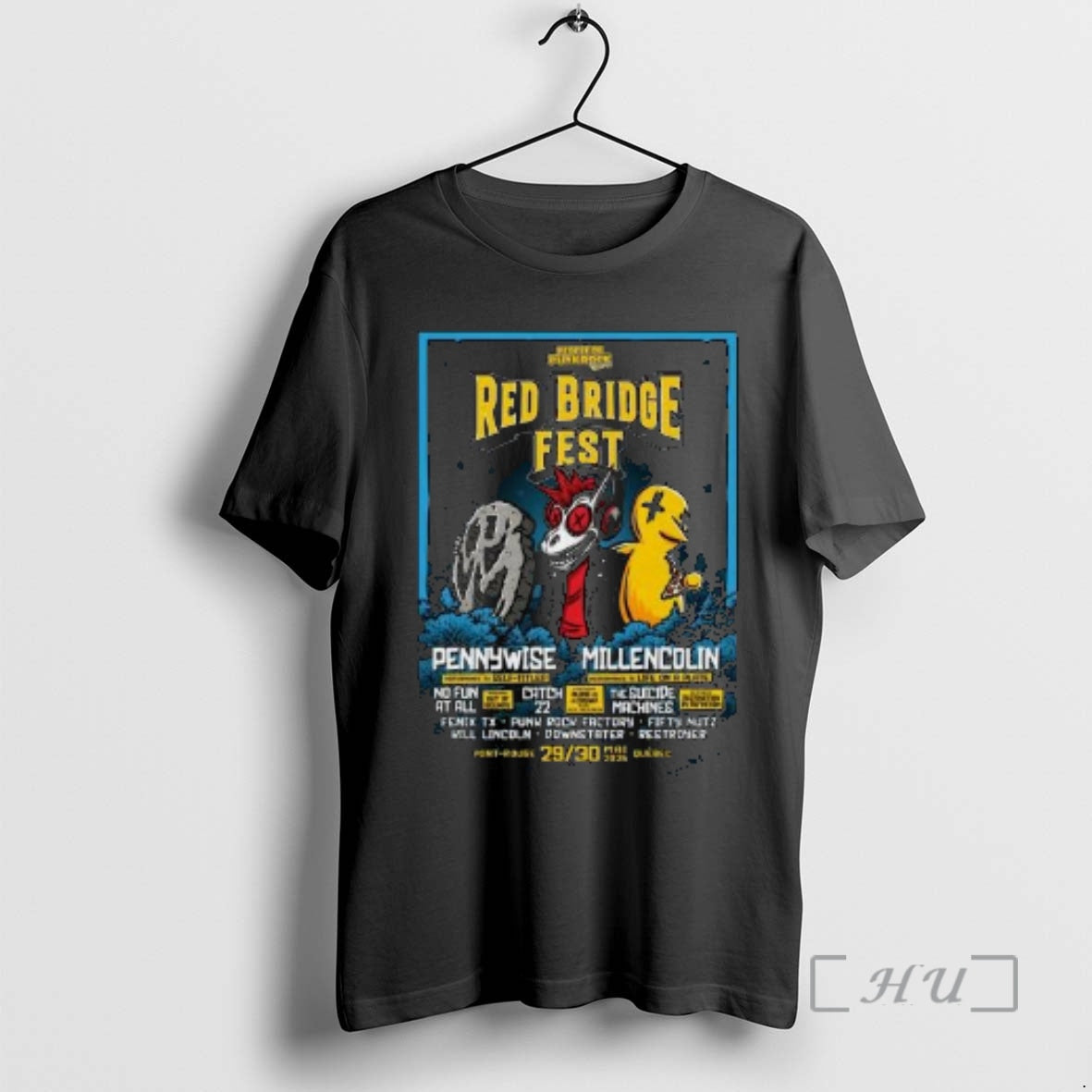 New Red Bridge Fest May 29 30 2026 Pont Rouge Quebec Circle Black Premium