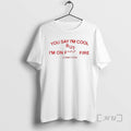 New Sydney Rose You Say Im Cool Circle White