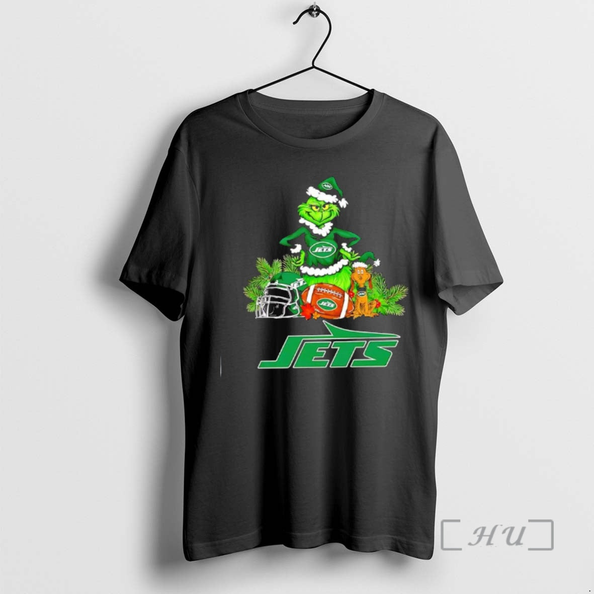 New The Grinch And Max New York Jets Christmas Helmet Items Premium T Shirts Sweater