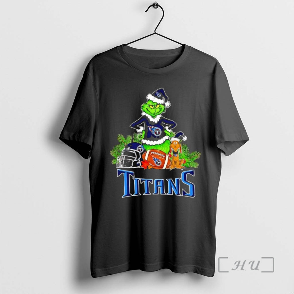 New The Grinch And Max Tennessee Titans Christmas Helmet Items