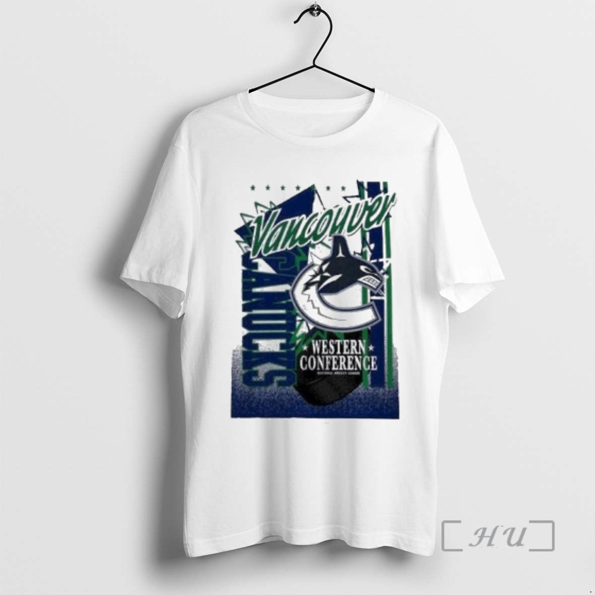 New Vancouver Canucks Western Conference Nhl Logo Circle White