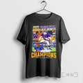 New Washington Huskies Beat Broncos 2025 La Bowl Champions Mascot Circle Black Premium T Shirts