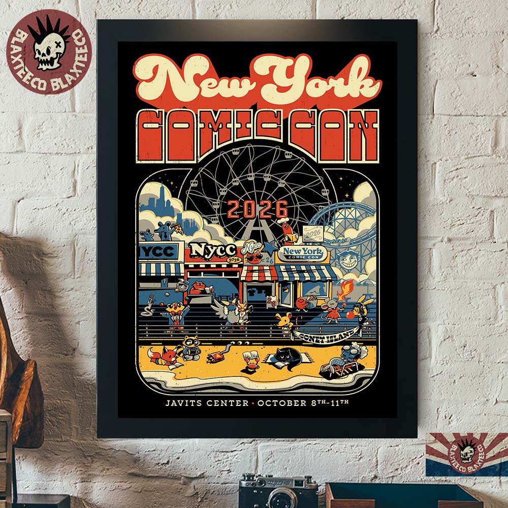 New York Comic Con 2026 Coney Island At Javits Center From October 8 To 11 2026 Home Decor Poster Canvas