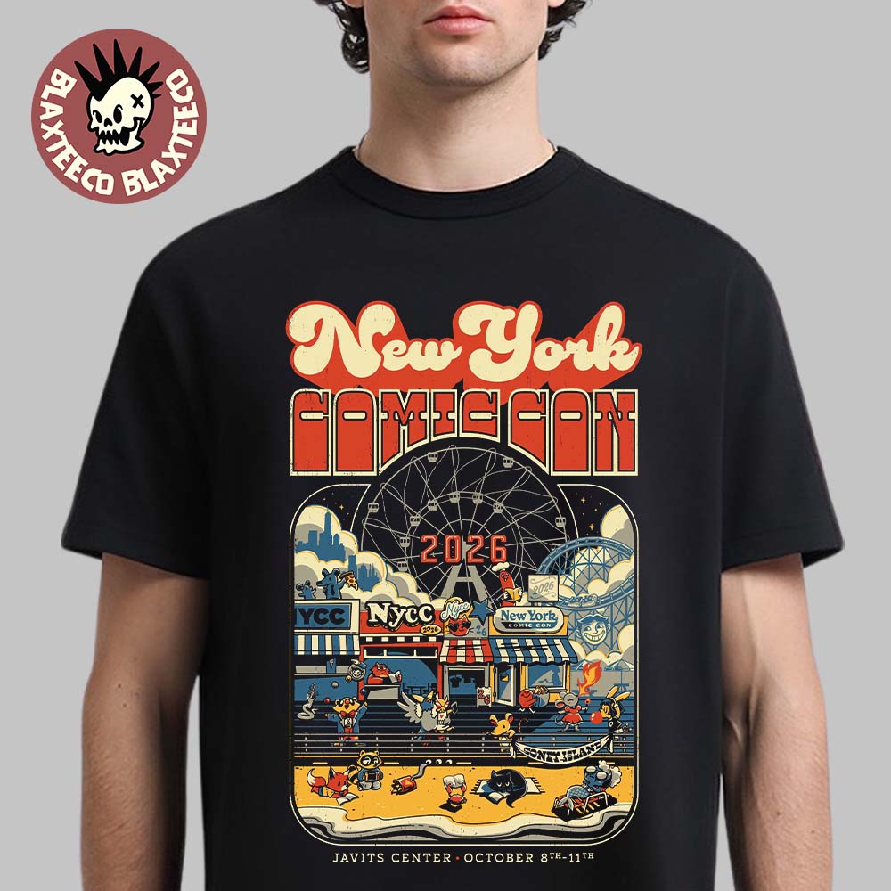 New York Comic Con 2026 Coney Island At Javits Center From October 8 To 11 2026 T-Shirt