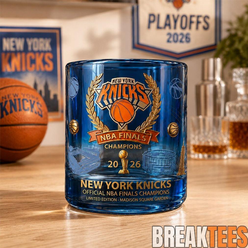 New York Knicks 2026 NBA Finals Champions Whiskey Glass