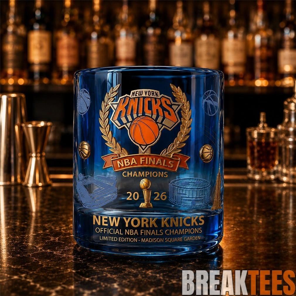 New York Knicks 2026 NBA Finals Champions Whiskey Glass