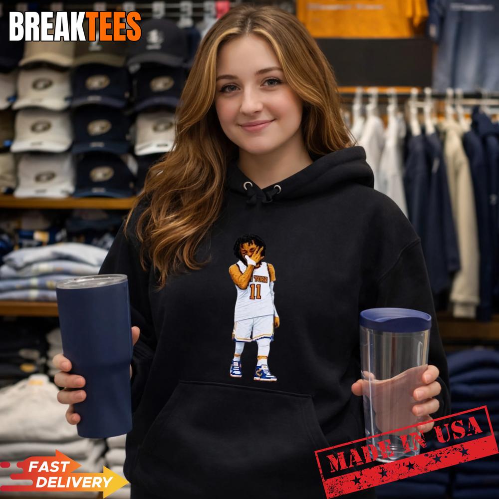 New York Knicks Jalen Brunson Baby Basketball Graphic T-Shirt