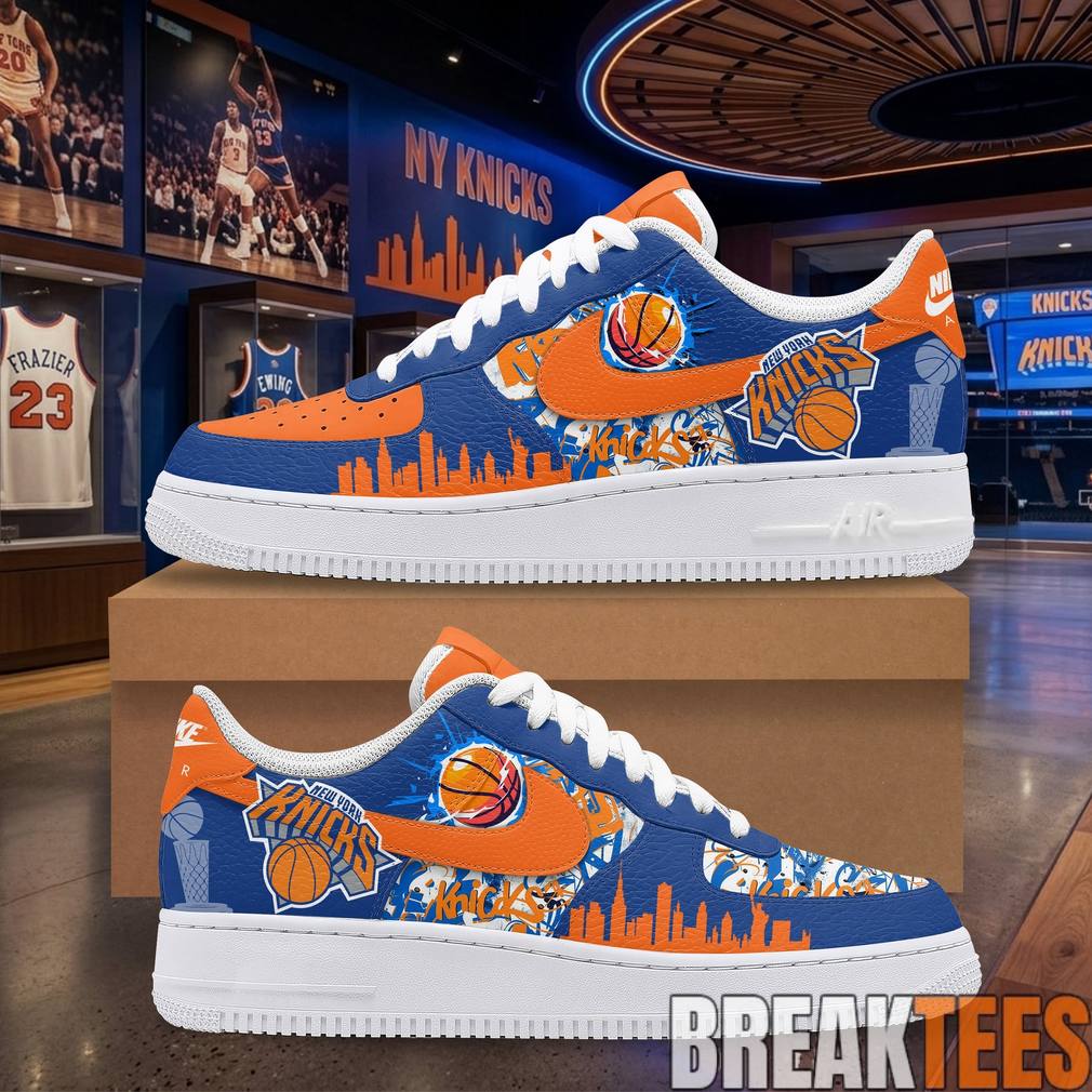 New York Knicks NBA Western Conference Champions 2026 Air Force 1 Shoes