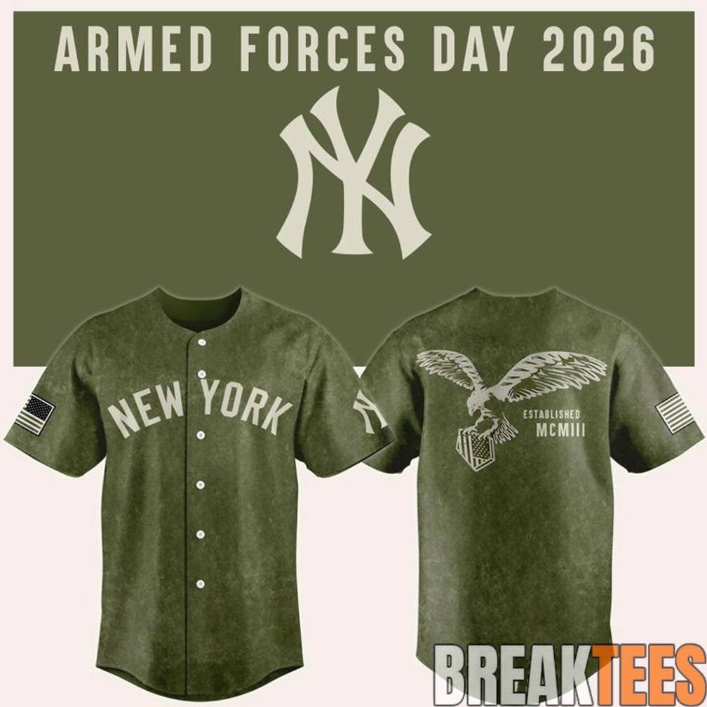 New York Yankees 2026 Armed Forces Day Baseball Jersey