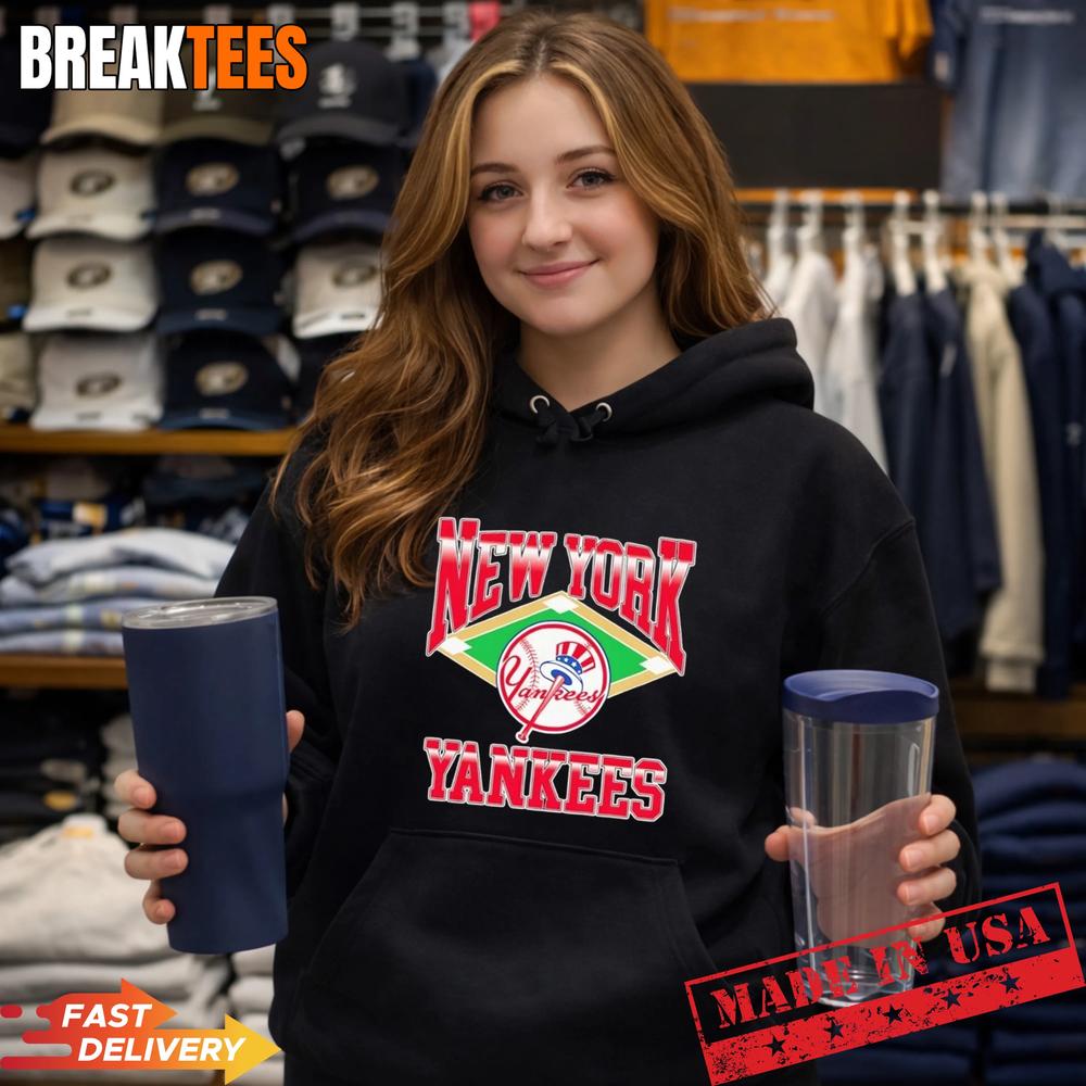 New York Yankees Baseball Retro Diamond T-Shirt