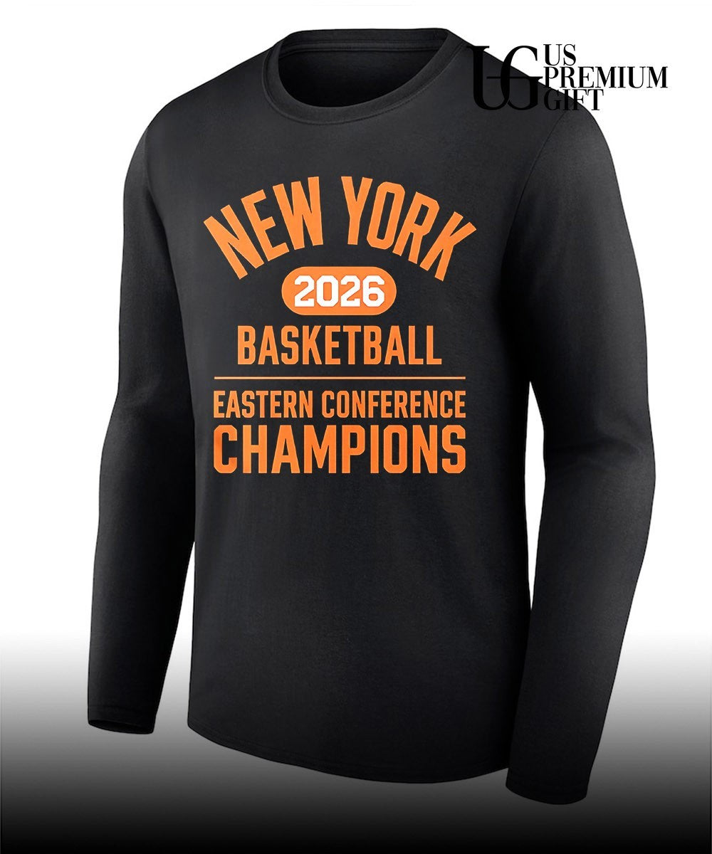 New York basketball 2026 Eastern Conference Champions graphic shirt