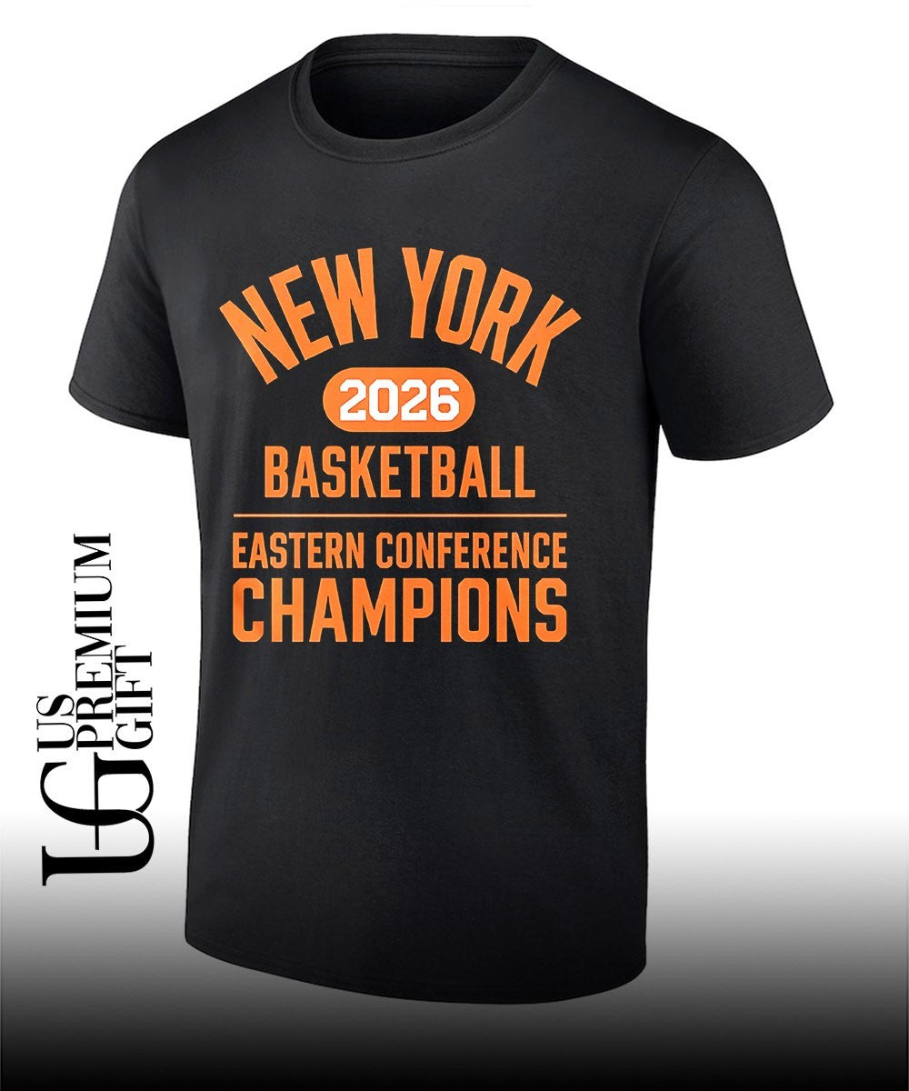 New York basketball 2026 Eastern Conference Champions graphic shirt