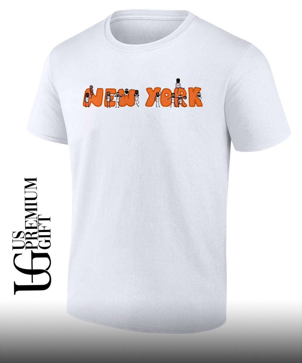 New York cartoon Stickman Basketball shirt