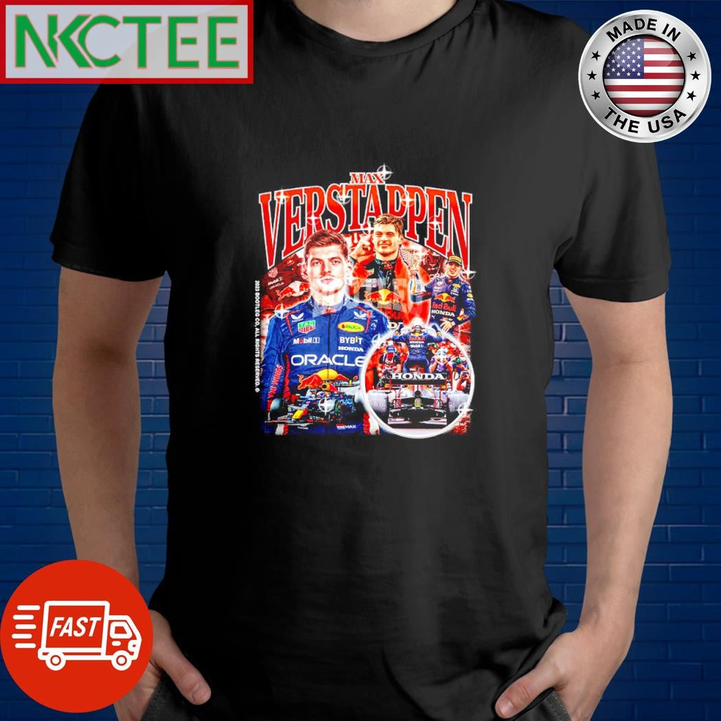 Nice Camisa Básica Max Verstappen Automobilismo Campeão Formula 1 car shirt