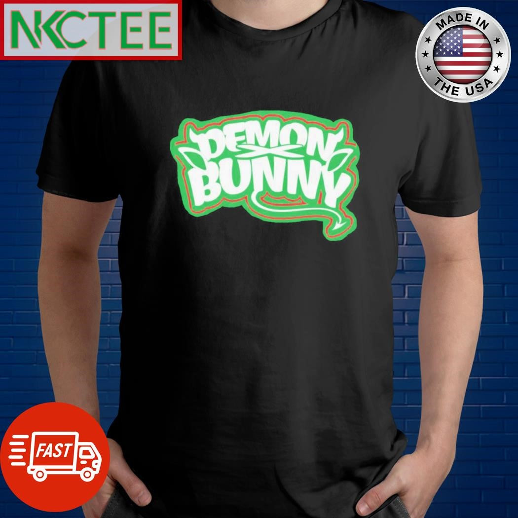Nice Demon bunny text shirt