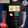 Nice Donald Trump and Donald Duck and duck coin and Solana shirt
