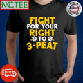 Nice Fight For Your Right To 3-peat Kansas City Chiefs Football helmet shirt
