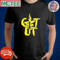 Nice Get Lit fire graphic shirt