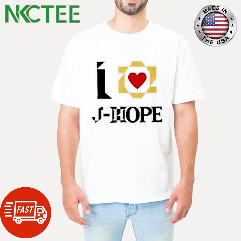 Nice I love J-Hope heart shirt