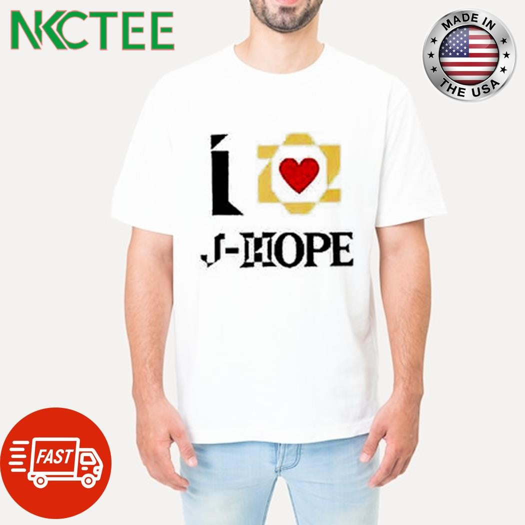 Nice I love J-Hope heart shirt