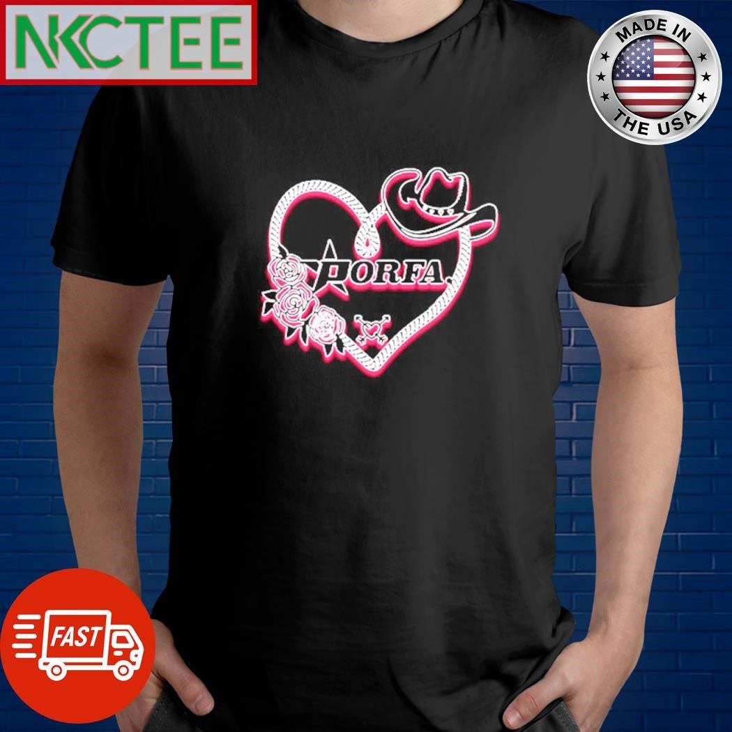 Nice Porfa Love Lasso Cowboy hat shirt