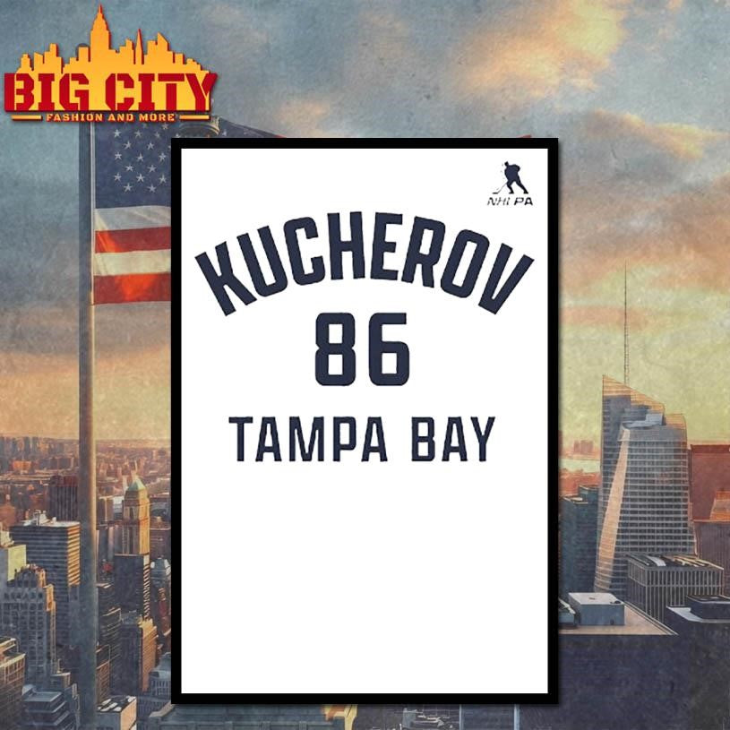 Nikita Kucherov #86 Tampa Bay Name &amp; Number Shirt