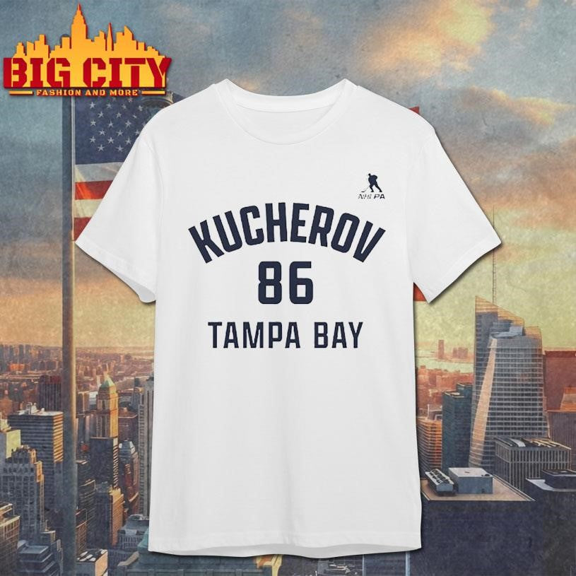 Nikita Kucherov #86 Tampa Bay Name &amp; Number Shirt