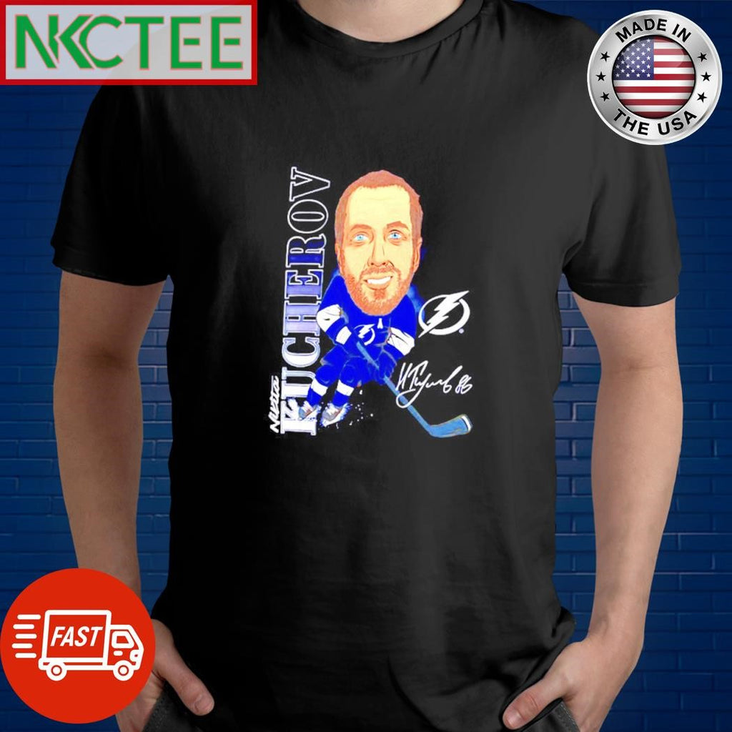 Nikita Kucherov Tampa Bay Lightning player caricature signature shirt