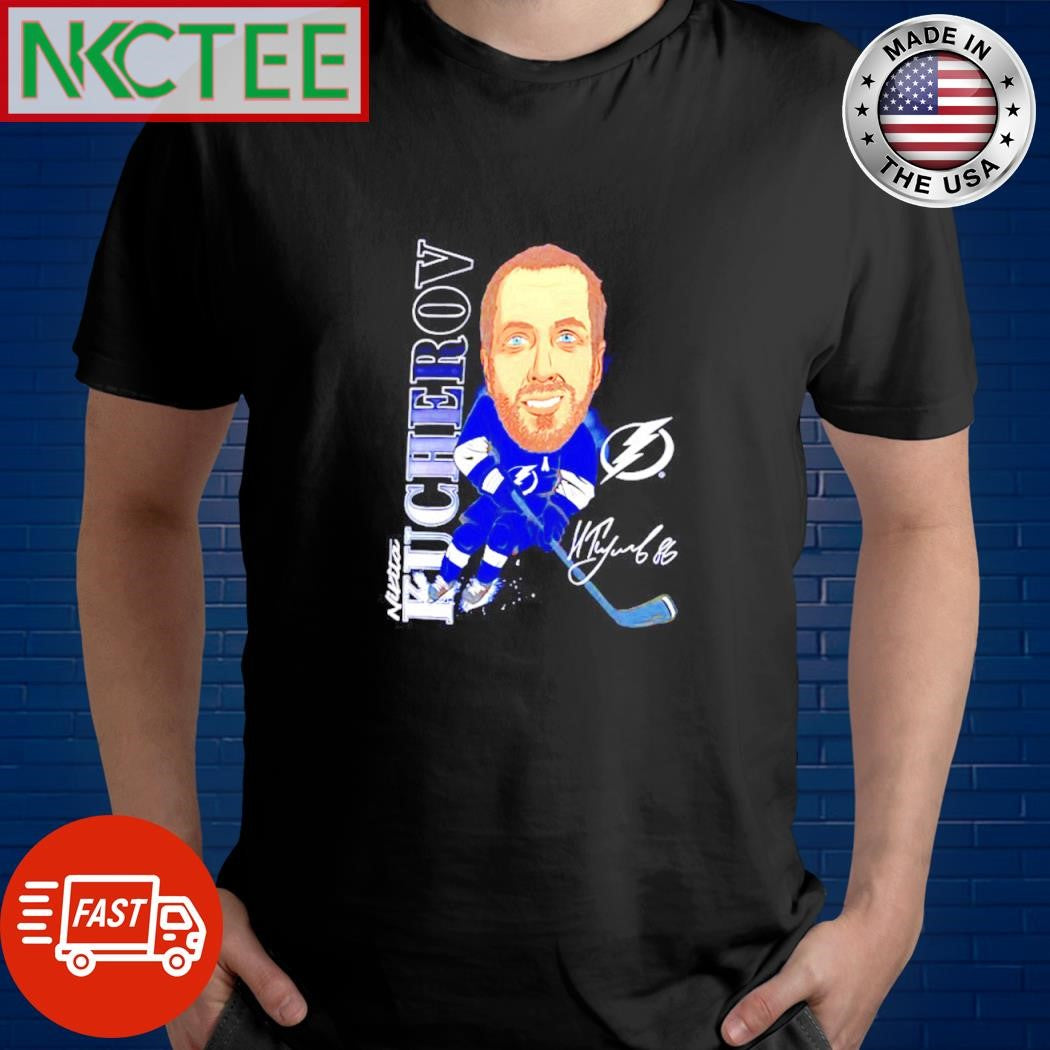 Nikita Kucherov Tampa Bay Lightning player caricature signature shirt