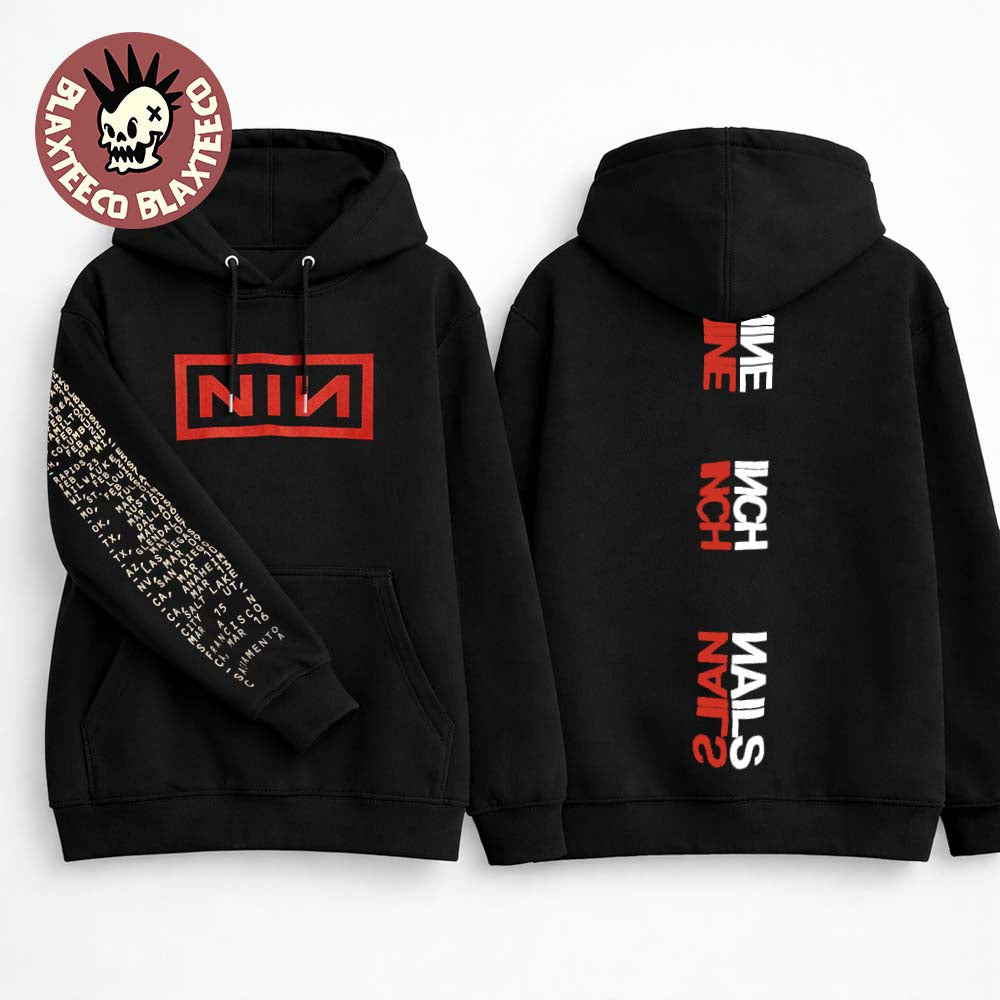 Nine Inch Nails Peel It Back Tour 2026 Merch With Schedule Dates Hoodie
